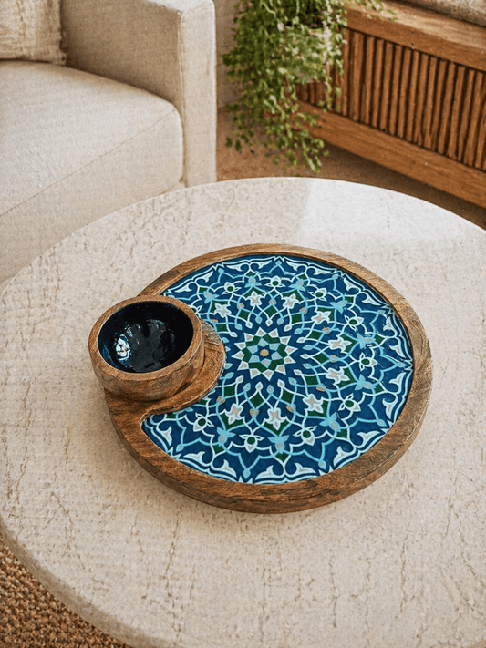 Single Bowl Platter Round