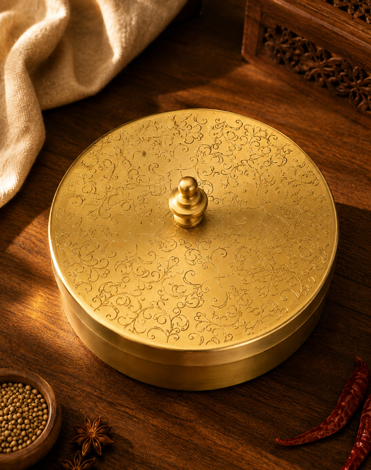 Brass Masala Box