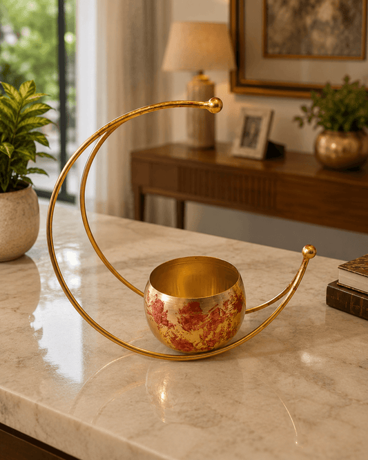 Urli Half Moon Design Golden