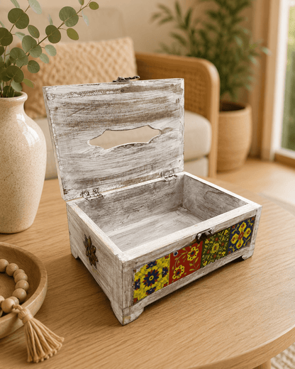 Wooden Tissue Box - Rustic