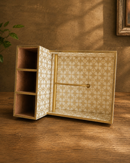 Wooden Tissue Paper with Spoon Holder Design 2