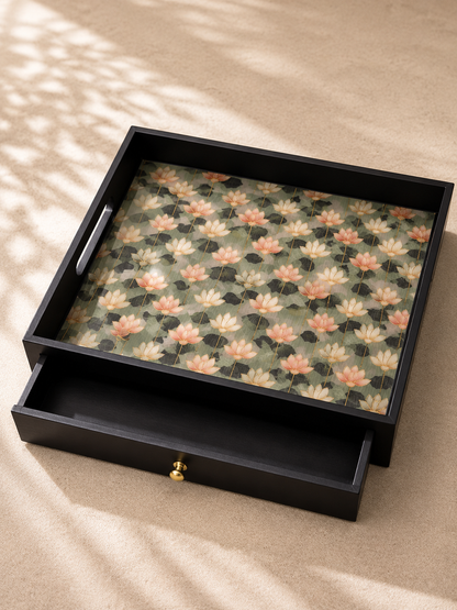 Wooden Drawer Tray (Plate and Cutlery)