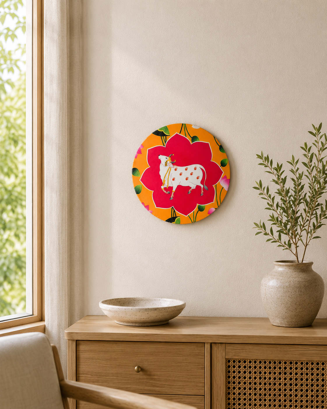 Wall Hanging Art - Sacred Cow Blossom