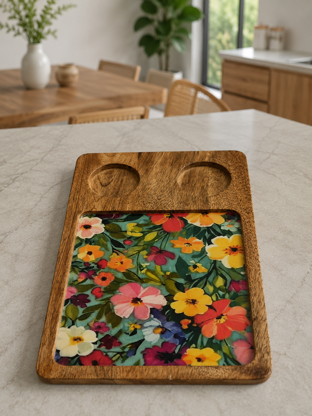 2 Bowl Platters - Spring Blossom