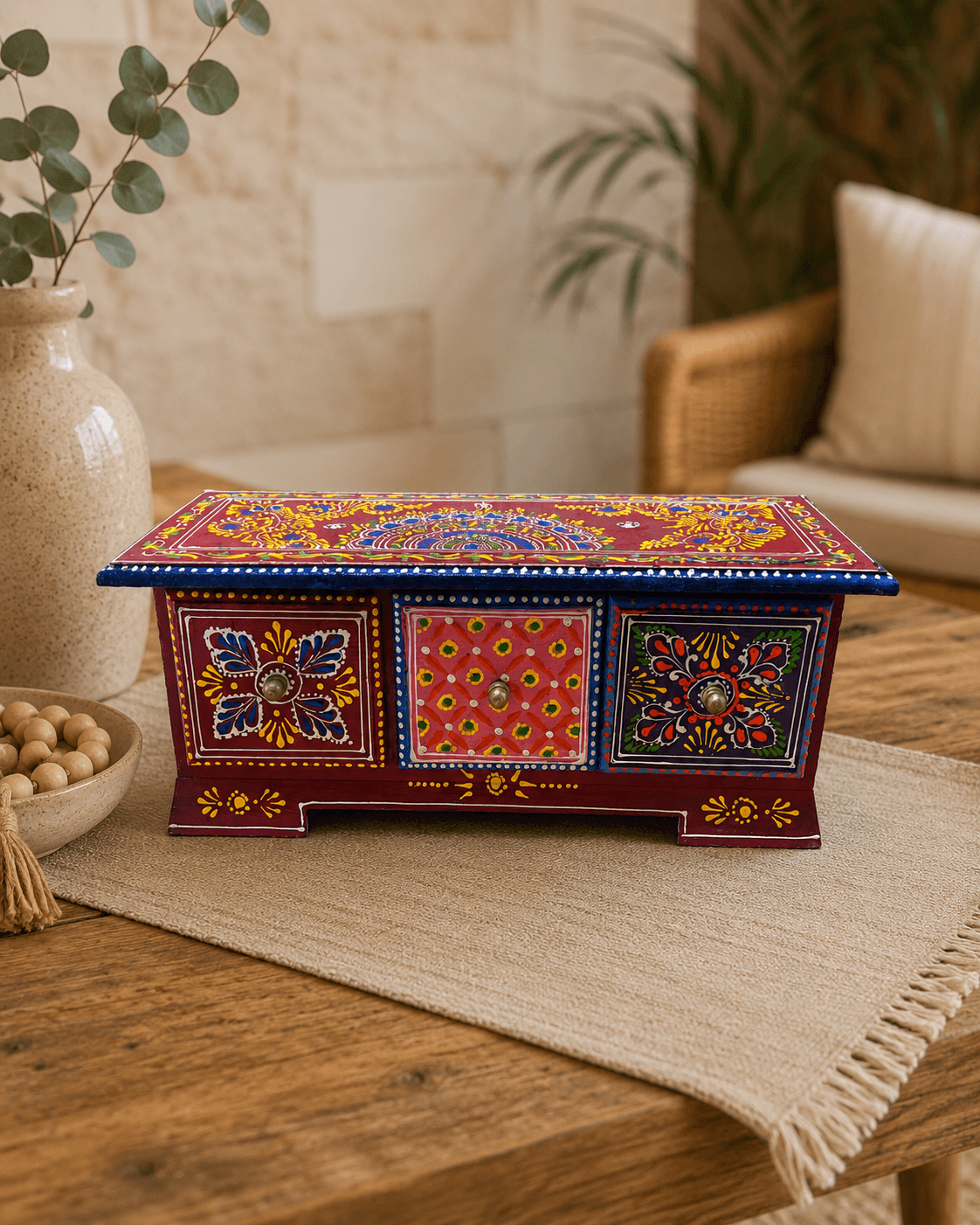 Wooden Storage Box – Three Drawer Heritage