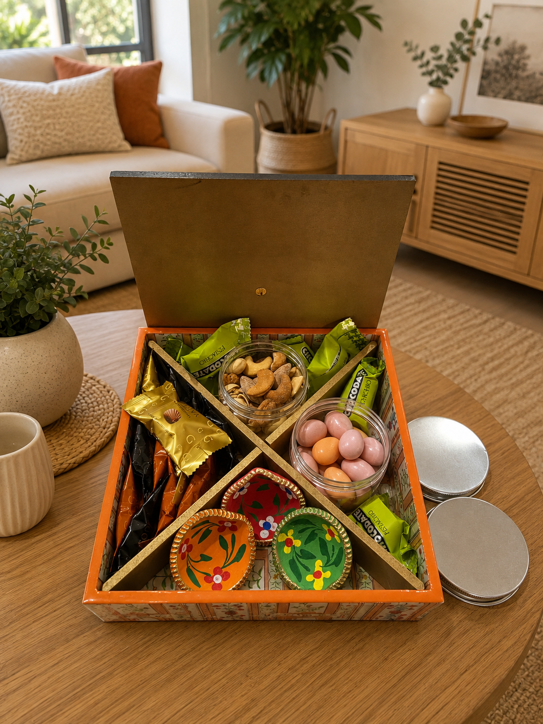 Diwali Hamper -  Dry Fruit Box with Chocolates