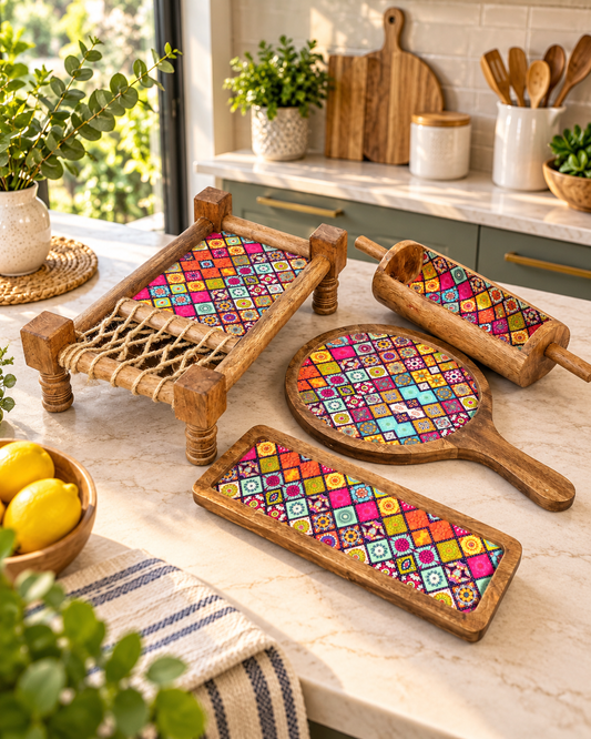 Khatiya Set - Multi Colour Pattern