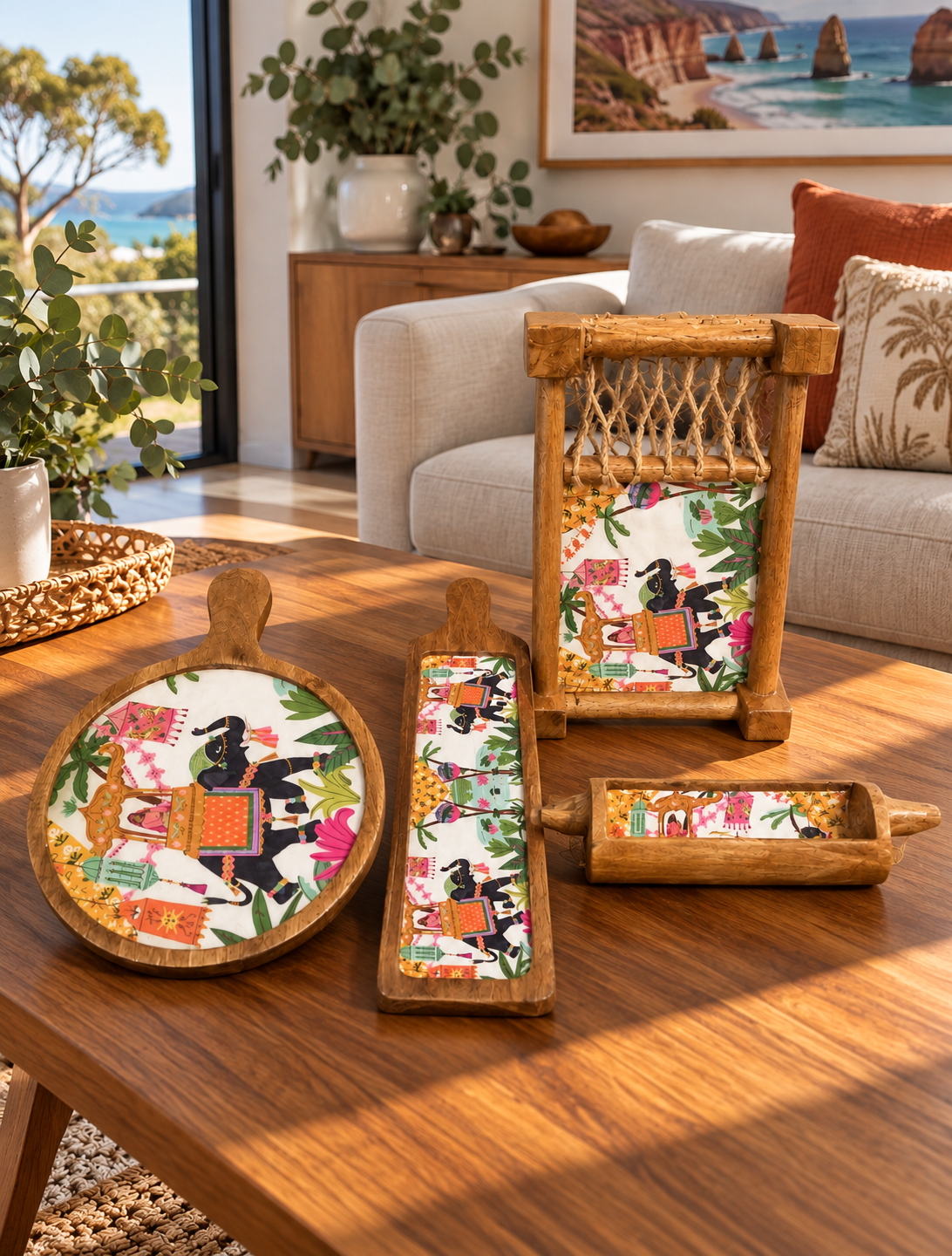 Khatiya Set - Floral Folk Art Khatiya Set