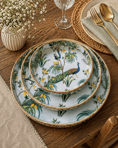 Village Pattern Set of 3 (Round)