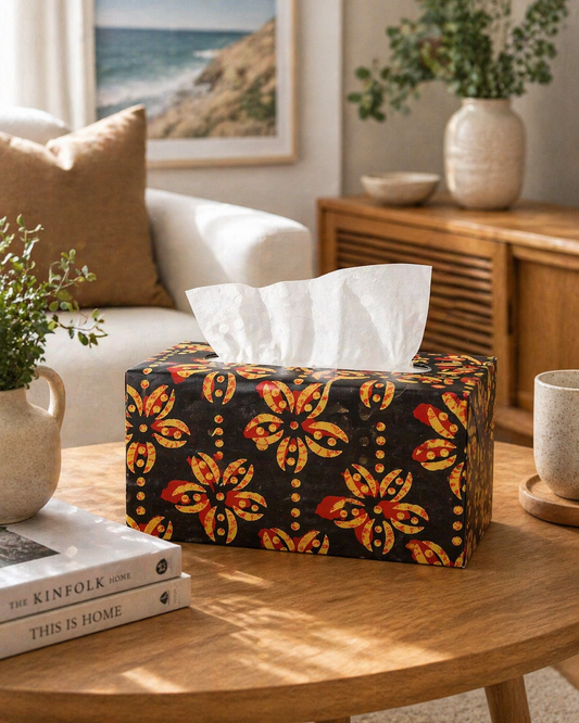 Fabric Tissue Box Black