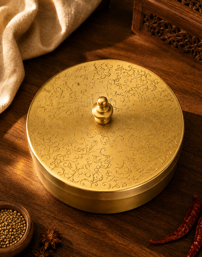 Brass Masala Box