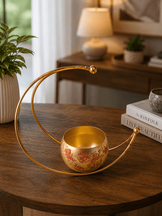 Urli Half Moon Design Golden