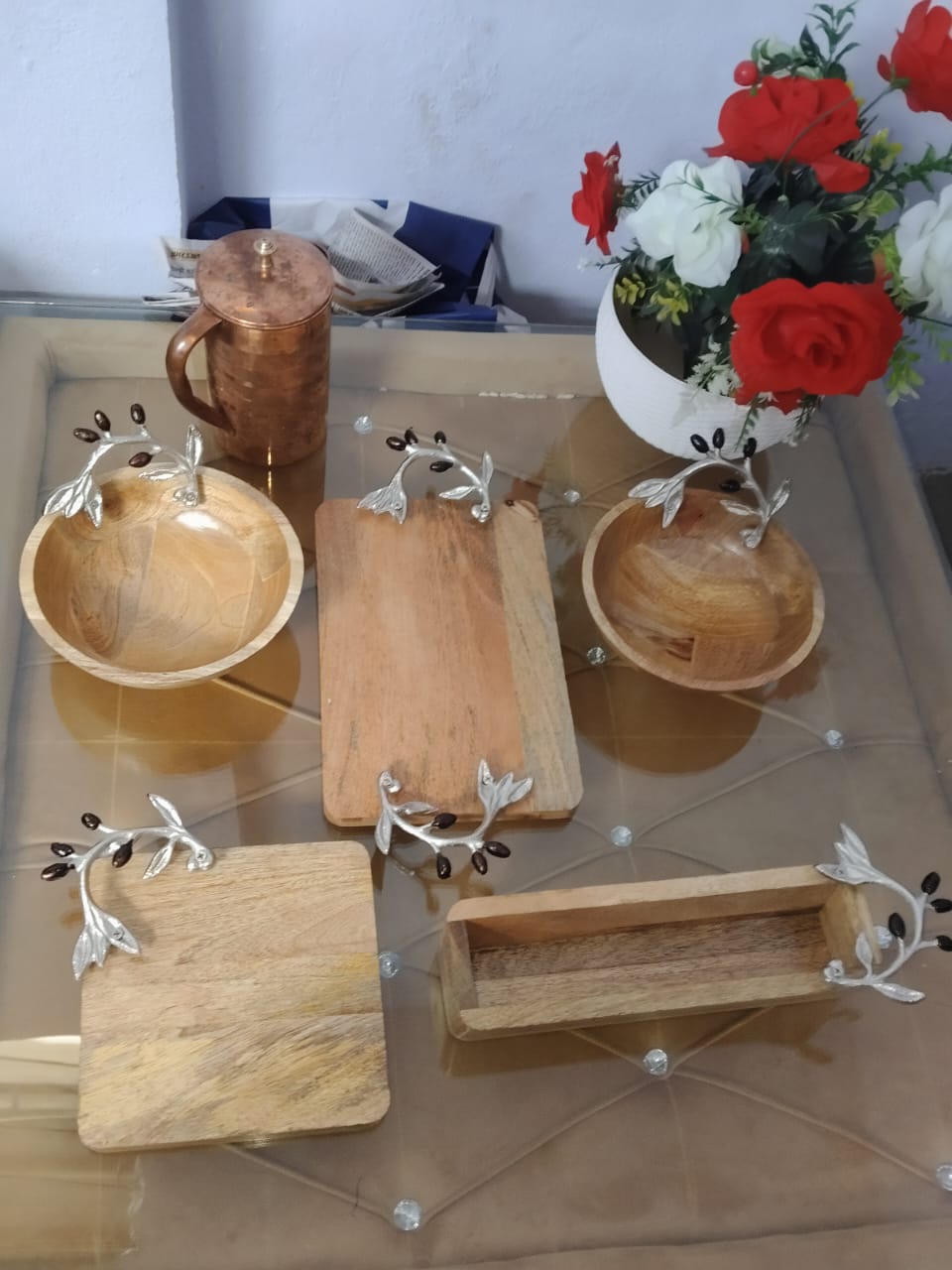 Metal Platter Set