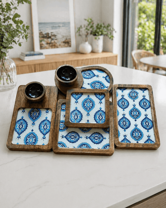 Wooden Platter Set