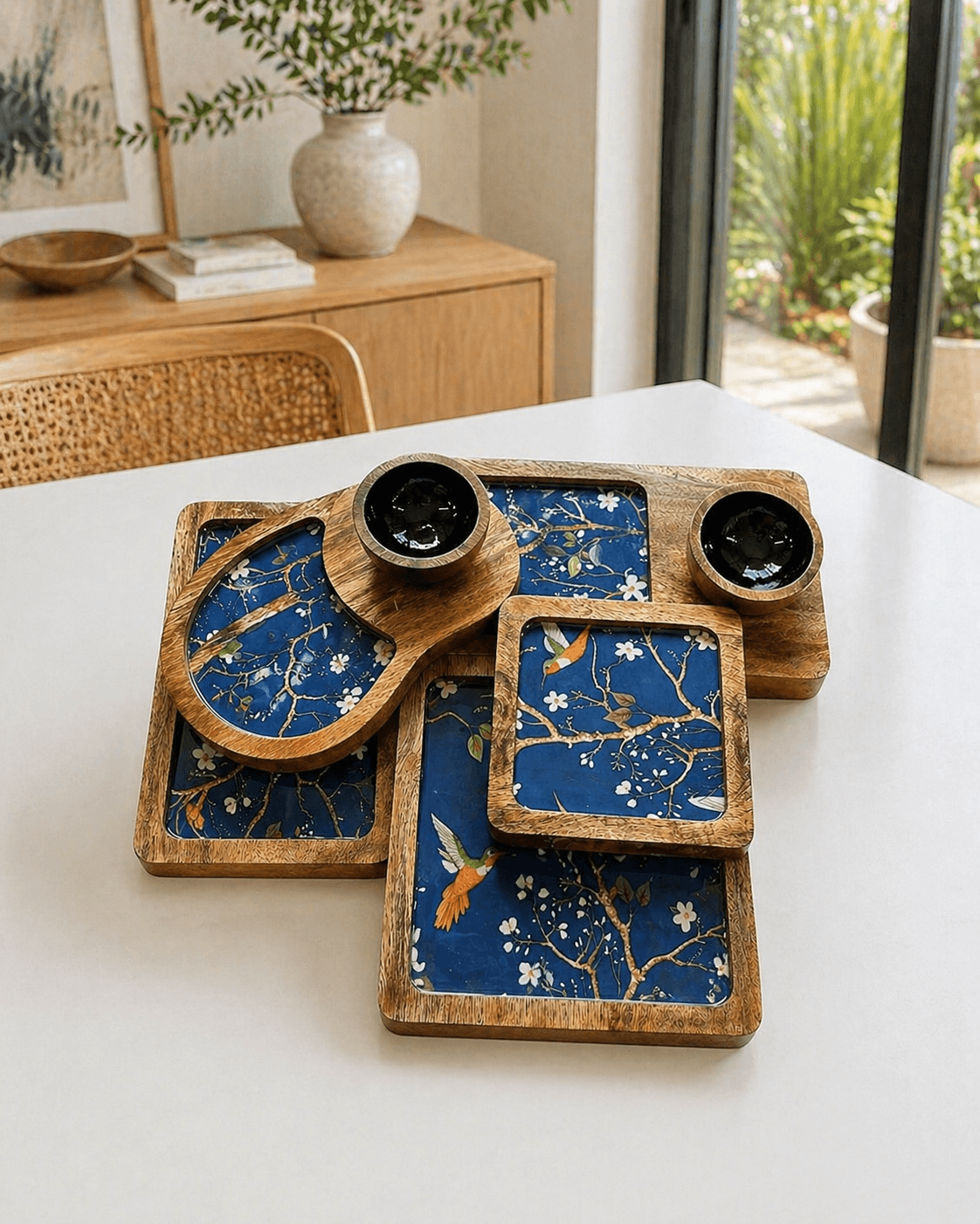 Wooden Platter Set