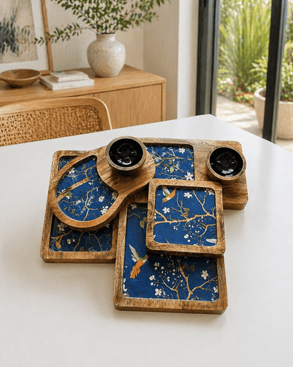 Wooden Platter Set