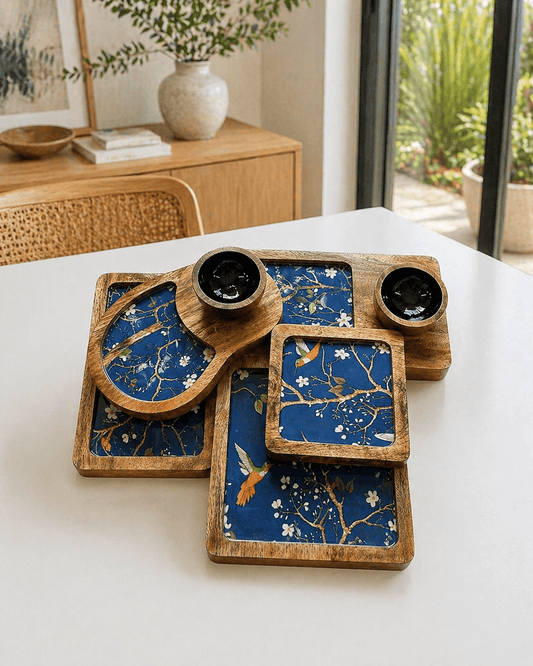 Wooden Platter Set