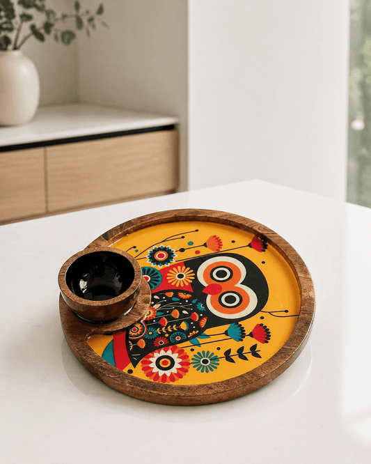 Single Bowl Platter Round